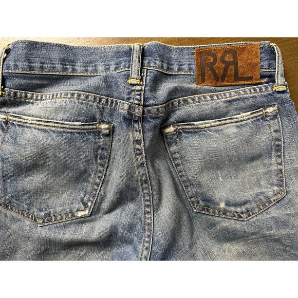 Ralph Lauren RRL jeans Slim fit Selvedge Double RRL size 28X30 button fly - Picture 1 of 7